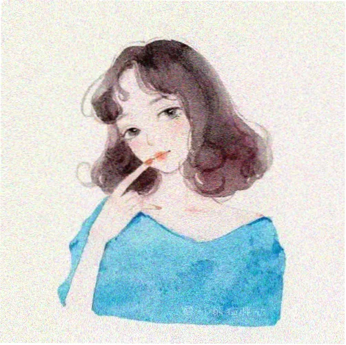 题材标注编辑小满的头像插画